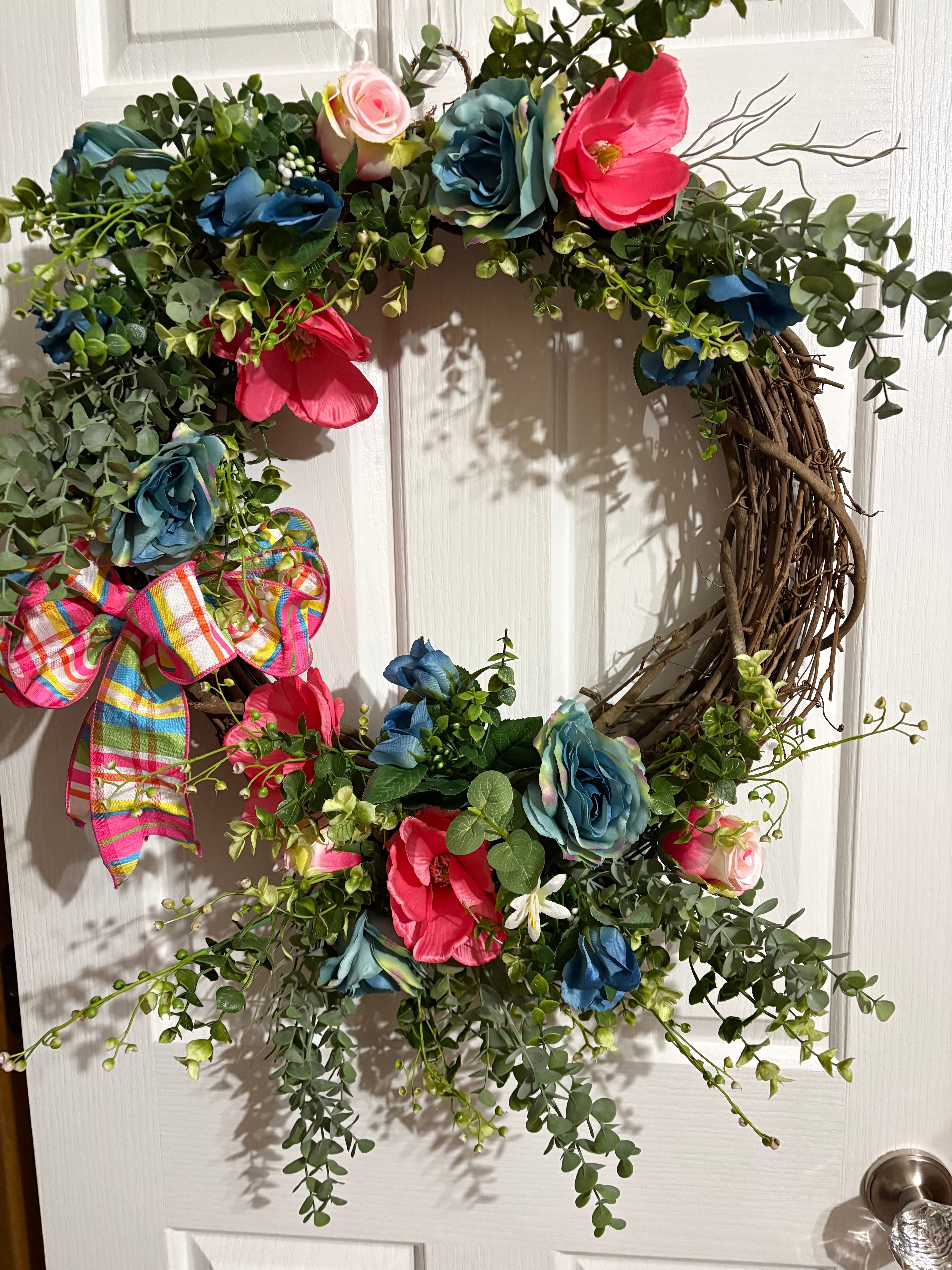 Summer Blooms Grapevine Wreath