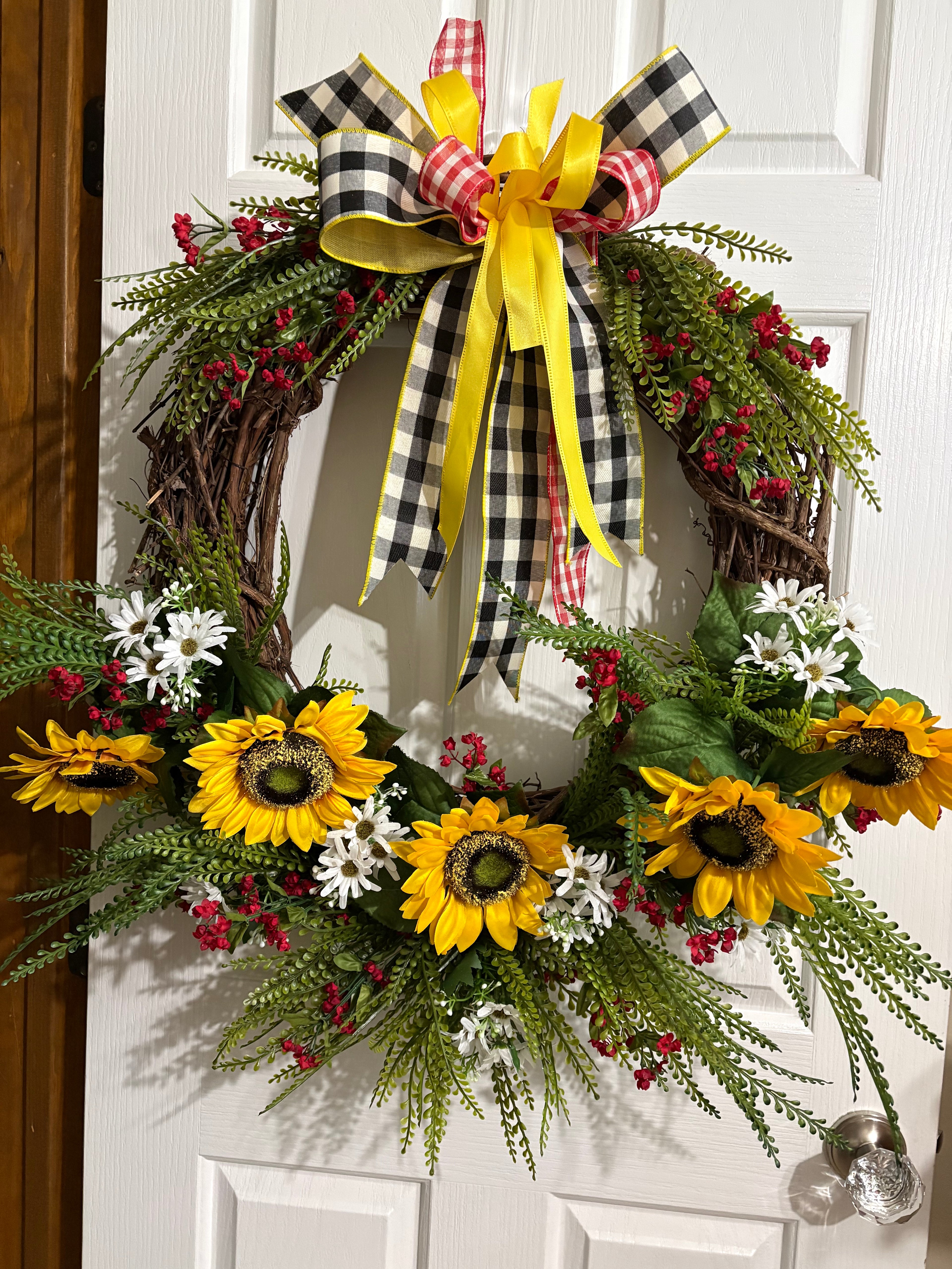 Sunflower Grapevine Wreath